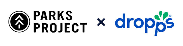 Logo lockup of Parks Project and Dropps