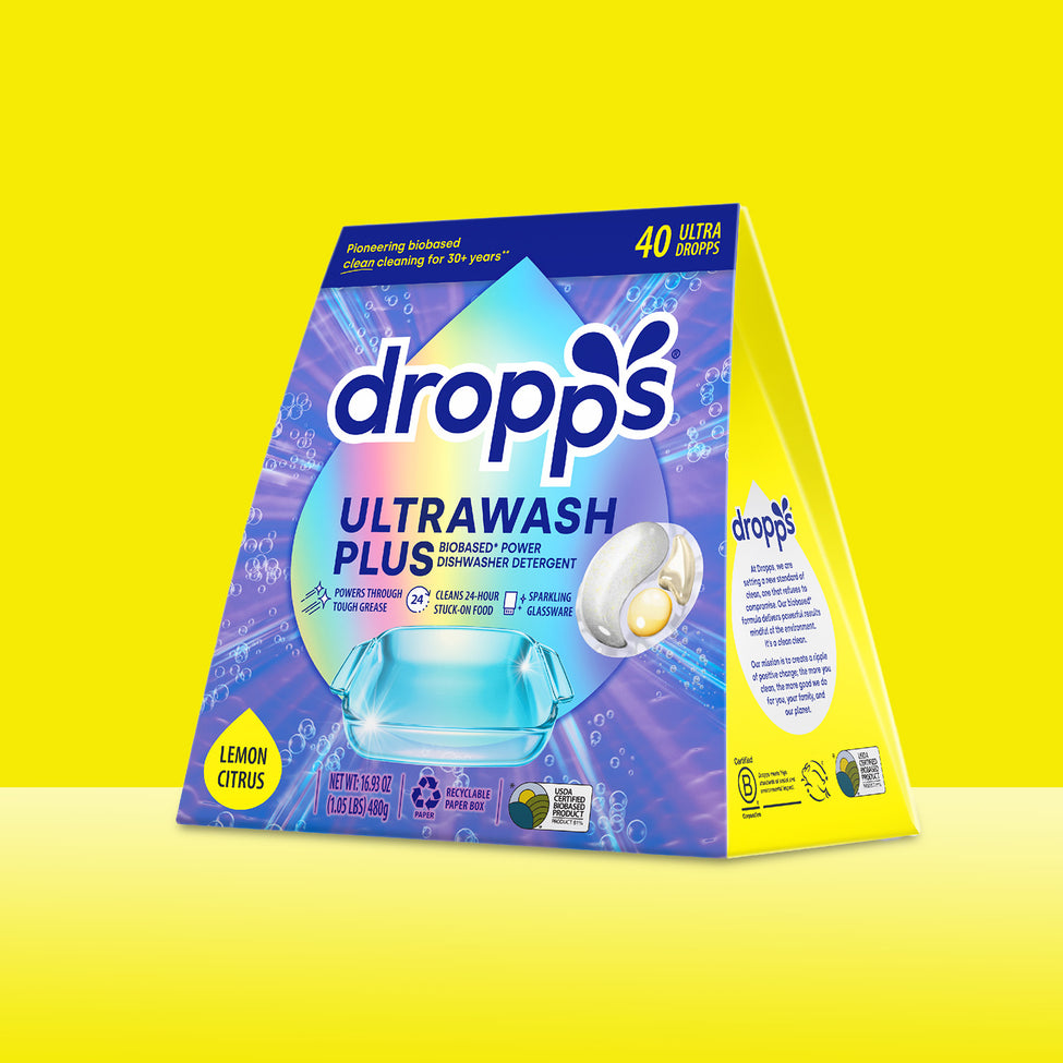 40 Count UltraWash Plus Biobased Power Dishwasher Detergent Pods, Lemon Citrus