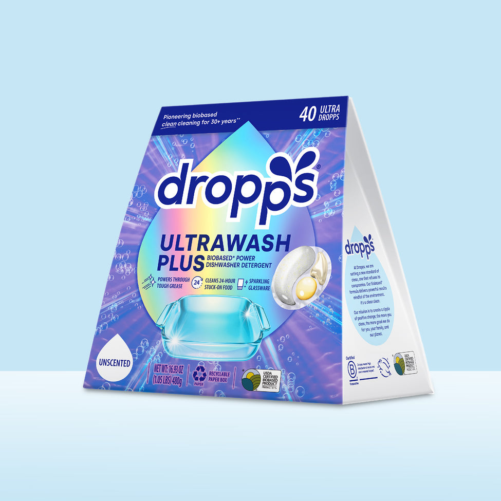 40 Count UltraWash Plus Biobased Power Dishwasher Detergent Pods, Unscented