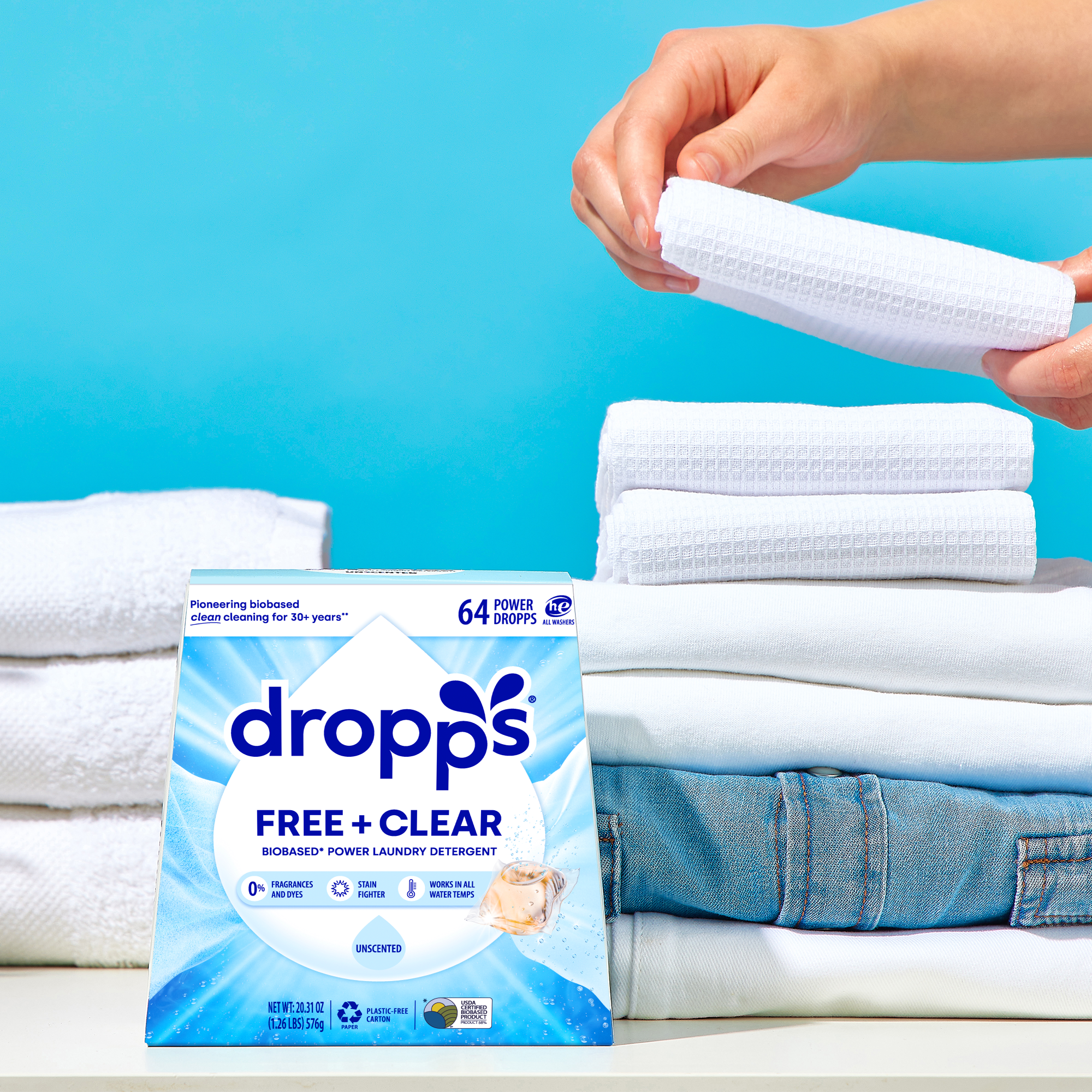 Free & Clear Laundry Detergent Pods, Unscented