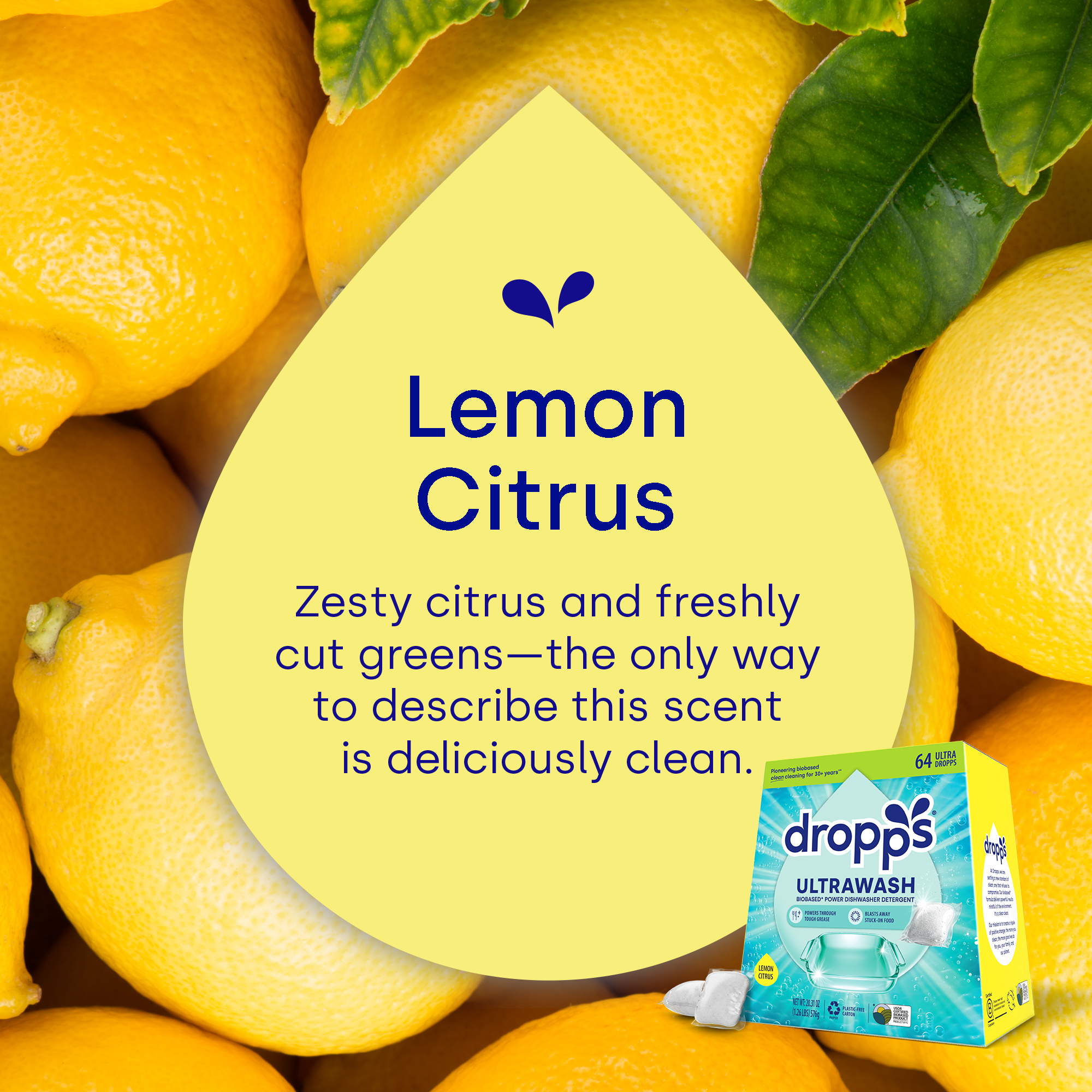 UltraWash Dishwasher Detergent Pods, Lemon Citrus