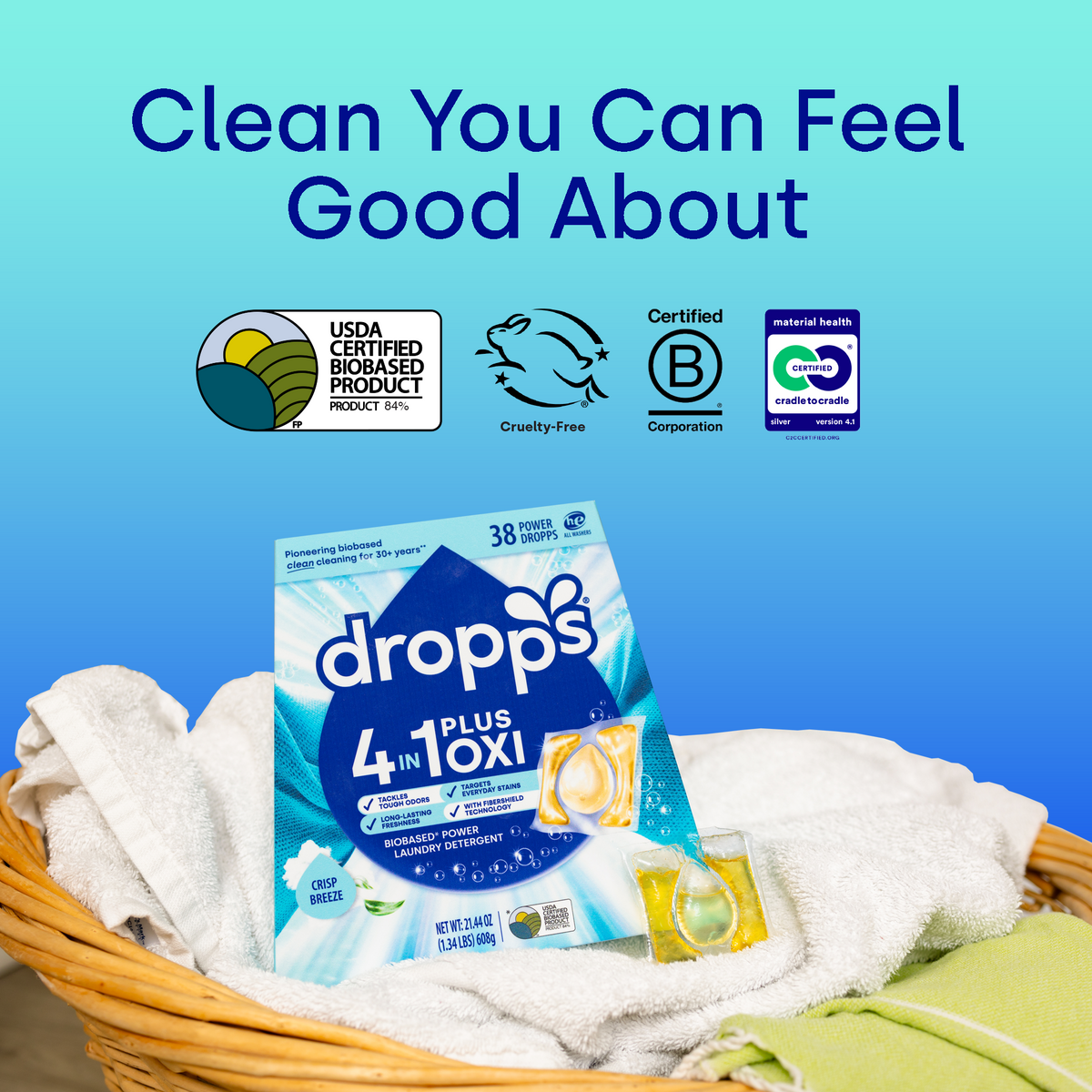 Trial Size 4-in-1 Plus Oxi Laundry Detergent Pods