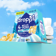 63 Count 4-in-1 Plus Oxi Biobased Power Laundry Detergent Pods, Crisp Breeze