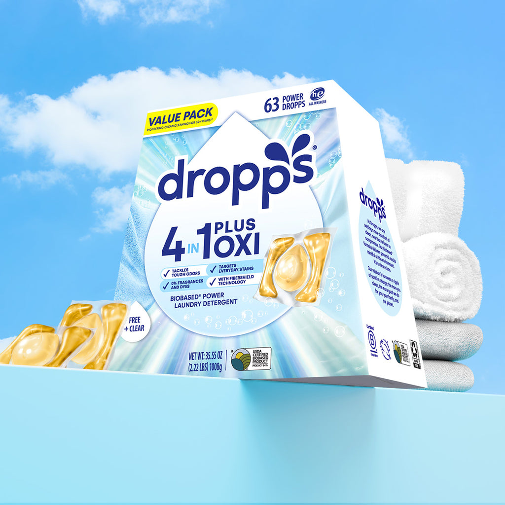63 Count 4-in-1 Plus Oxi Biobased Power Laundry Detergent Pods, Unscented