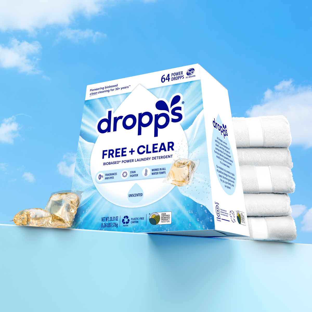 Free & Clear Laundry Detergent Case, Unscented