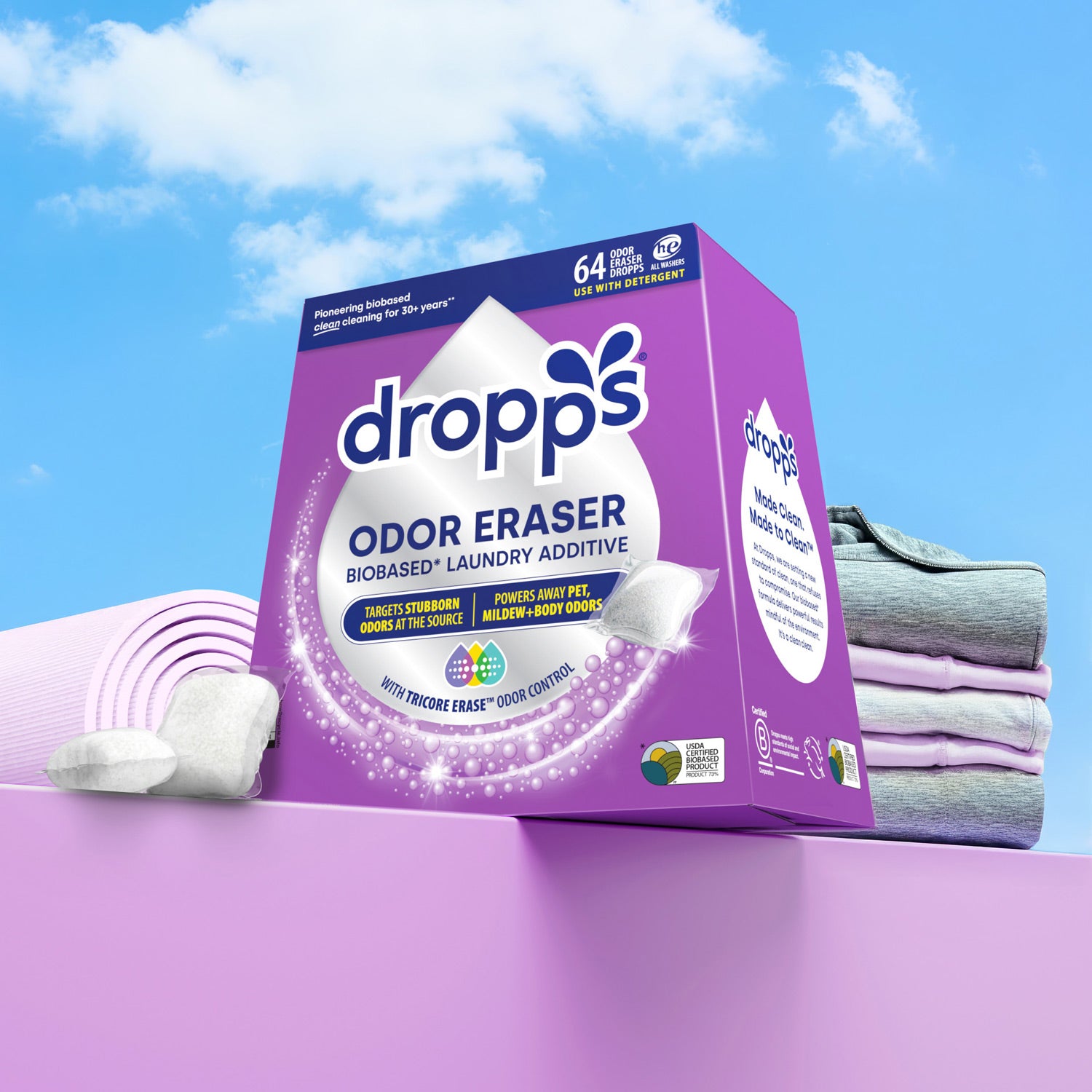 Odor Eraser Biobased Laundry Additive, Lightly Scented Dropps Odor Eraser Biobased Laundry Additive, Lightly Scented Dropps