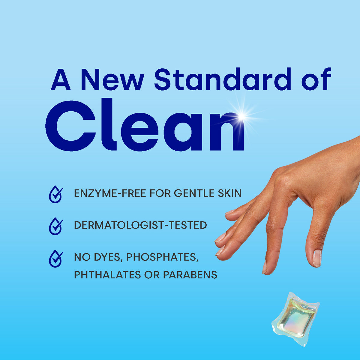 Sensitive Skin & Baby Laundry Detergent Pods, Unscented