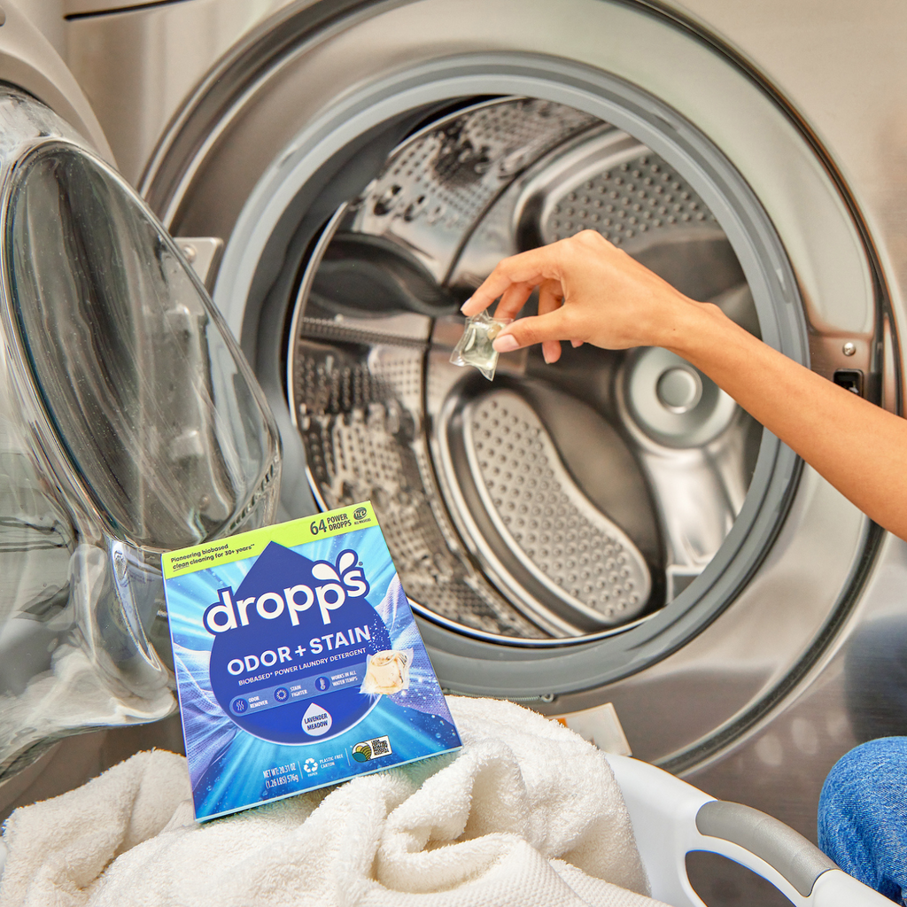 Odor & Stain Laundry Detergent Pods, Lavender Meadow Dropps