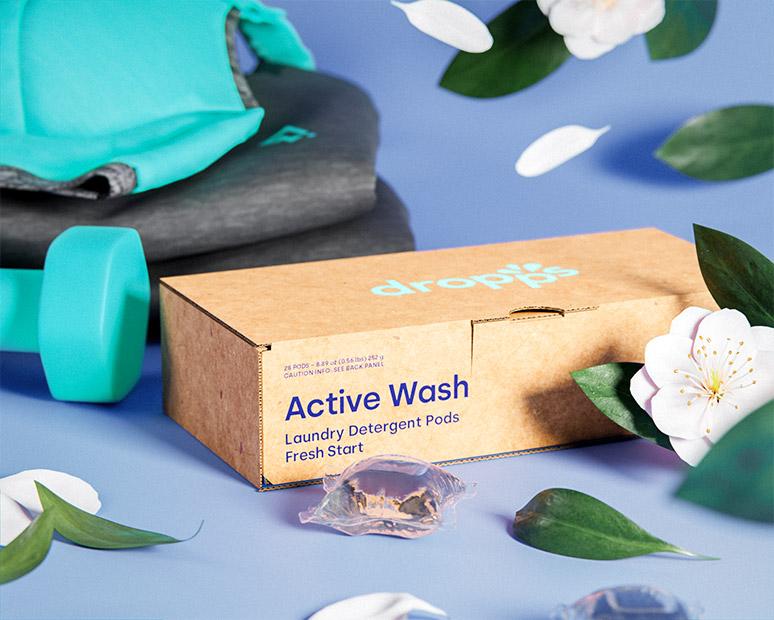 Active Wash Laundry Detergent Pods, Fresh Start Dropps